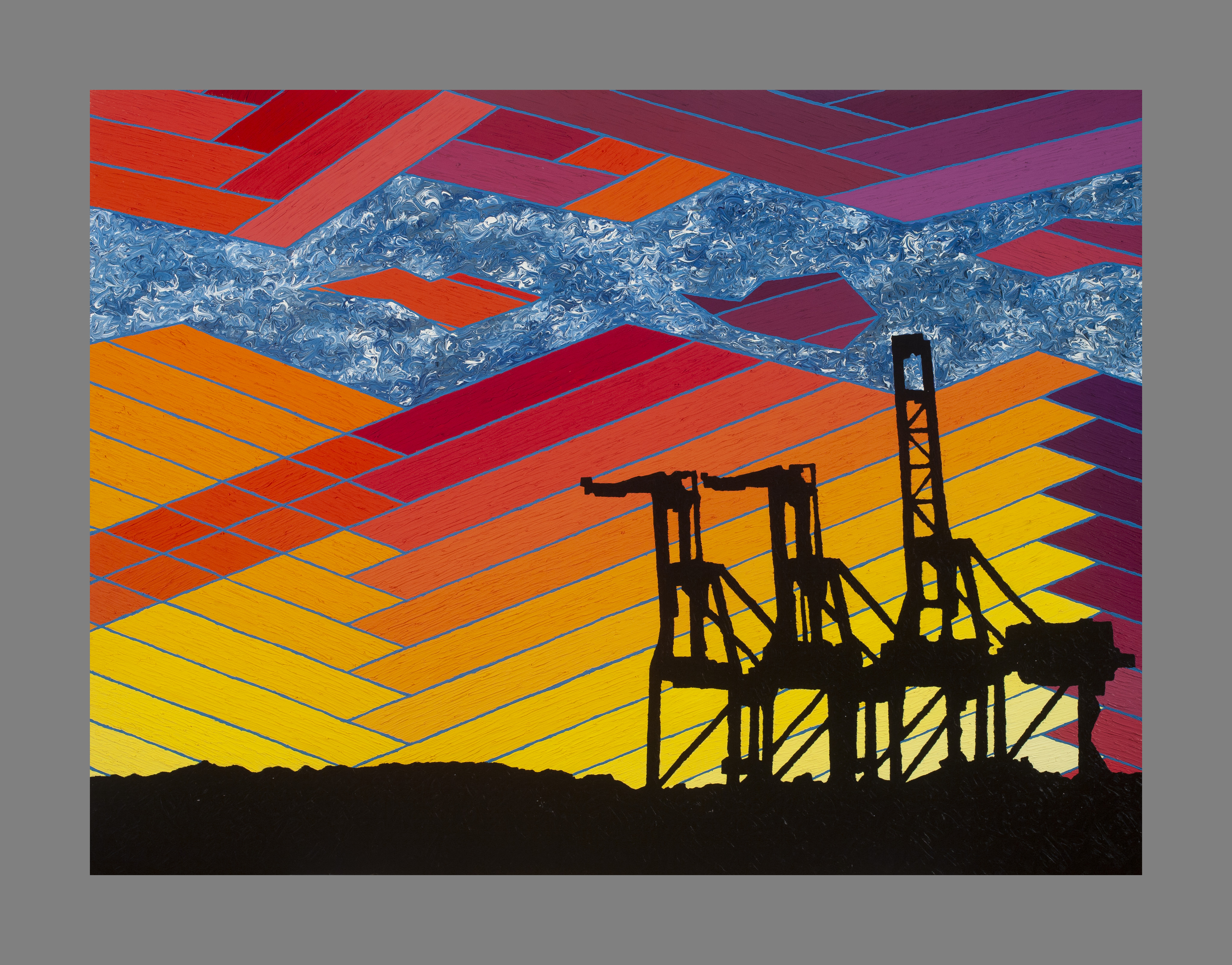 Untitled (Oakland Cranes)